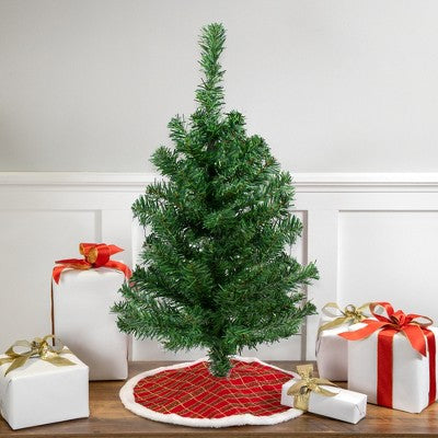  Northlight 2' Medium Two-Tone Mixed Green Pine Artificial Christmas Tree - Unlit