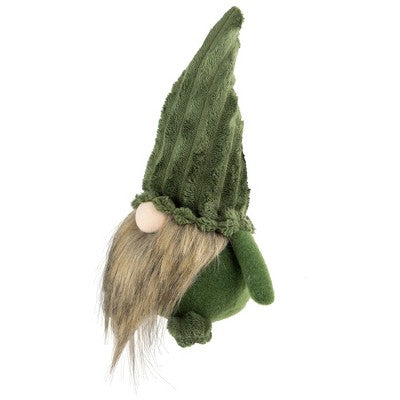  Northlight 12" Green Plush Christmas Gnome Decoration