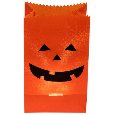  Northlight Lighted Jack-O-Lantern Halloween Outdoor Luminary Pathway Markers - 9.5" - Set Of 3