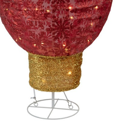  Northlight 32" Red LED Lighted Retro Light Bulb Outdoor Christmas Decoration