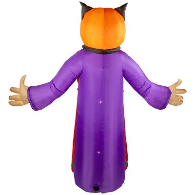  Northlight LED Lighted Inflatable Jack-O-Lantern Grim Reaper Outdoor Halloween Decoration - 8'