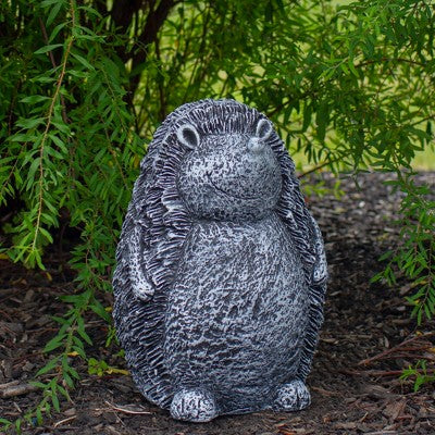  Northlight 15" Gray Standing Hedgehog Outdoor Garden Statue