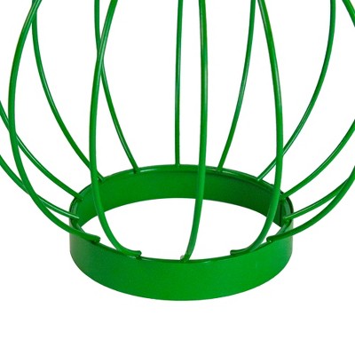  Northlight 6.5" Green Outdoor Hanging LED Solar Lantern With Handle