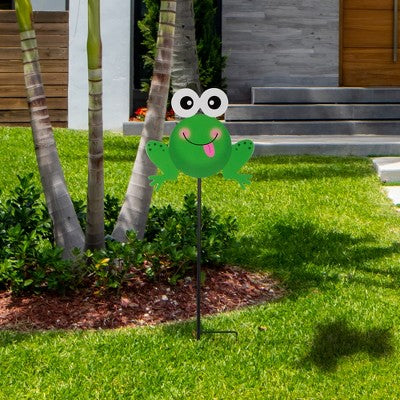 Northlight Frog Metal Outdoor Garden Stake - 23"