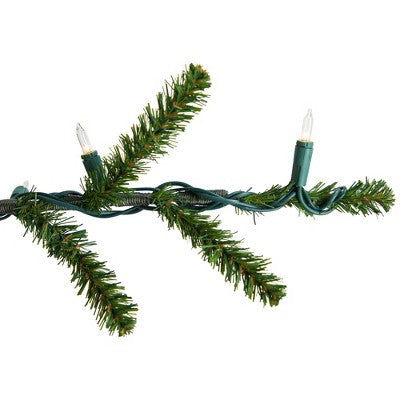  Northlight Alpine Coral Artificial Christmas Tree With Metal Base - 3' - Clear Lights