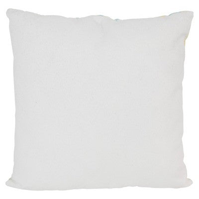  Northlight 17" Square Tropical Lemons Indoor Throw Pillow - Green/Yellow