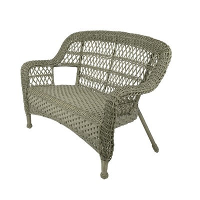  Northlight 4-Piece West Bay Driftwood Resin Wicker Outdoor Patio Conversation Set