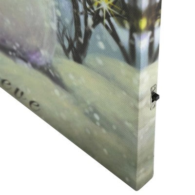  Northlight LED Lighted Snowman And Bird Friends Christmas Canvas Wall Art 15.75" X 11.75"