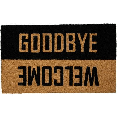  Northlight Natural Coir "Welcome Goodbye" Outdoor Doormat 18" X 30"
