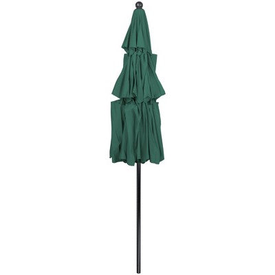  Northlight 9.75ft Outdoor Patio Market Umbrella With Hand Crank And Tilt, Green