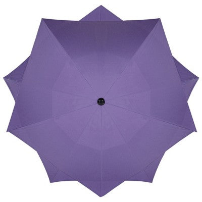  Northlight 8.85ft Outdoor Patio Lotus Umbrella With Hand Crank, Purple