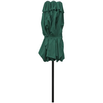  Northlight 15' Outdoor Patio Market Umbrella With Hand Crank, Green