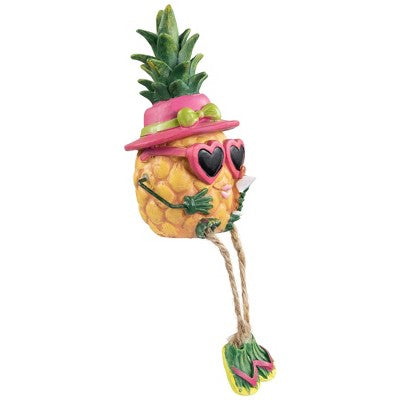  Northlight 6.25" Tropical Girl Pineapple With Cocktail Outdoor Garden Statue