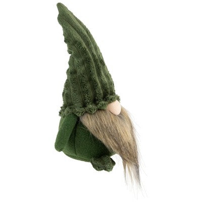  Northlight 12" Green Plush Christmas Gnome Decoration