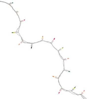  Northlight Mini Pastel Christmas Light Set - Multicolor - 20' White Wire - 100ct
