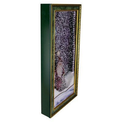  Northlight 31" LED Lighted Musical Snowing Santa Wall Plaque