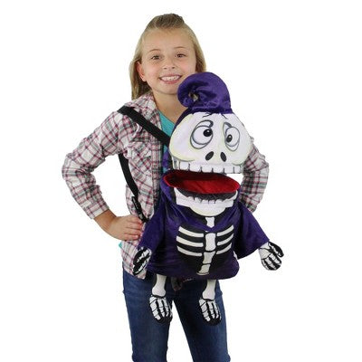  Northlight Animated And Musical Trick Or Treat Skeleton Halloween Candy Bag - 24" - One Size