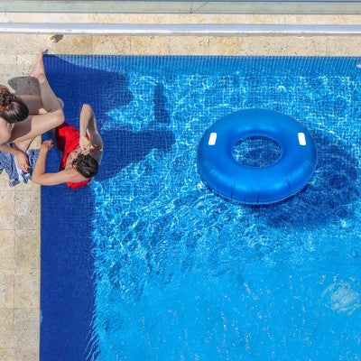  Northlight 42" Blue Sparkle Inflatable Swimming Pool Tube Ring Float