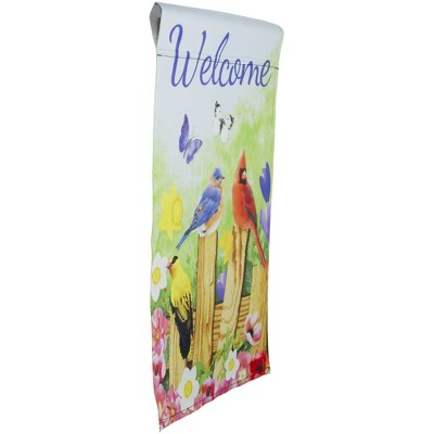  Northlight Welcome Birds On A Fence Outdoor Garden Flag 12.5" X 18"