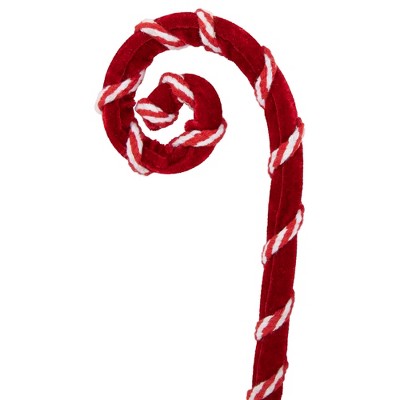  Northlight 27" Red And White Candy Cane Curls Christmas Spray