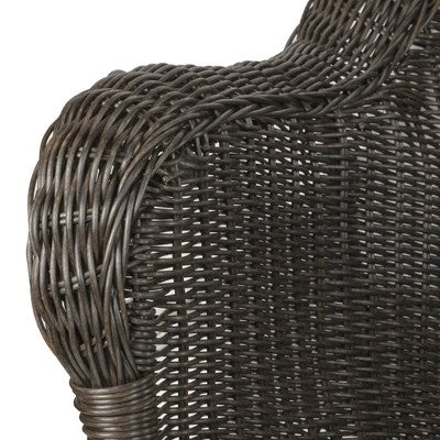  Northlight Hand Woven Resin Wicker Porch Swing With Chain - Chocolate Brown