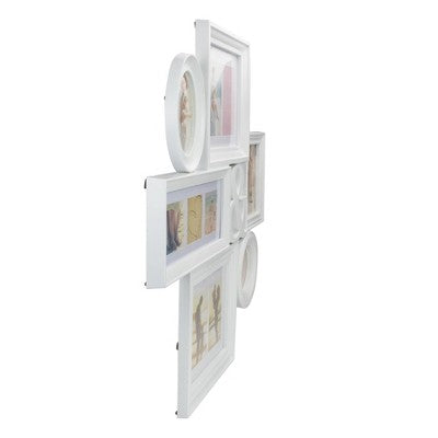  Northlight 27.75" White Multi-Size Collage Photo Picture Frame Wall Decoration