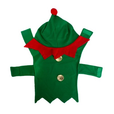  Northlight 27" Green And Red Christmas Elf Dog Costume - Size Extra Small