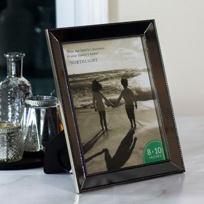  Northlight Black And Silver Mirrored Photo Frame For 8" X 10" Photo