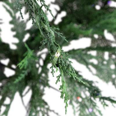  Northlight Pre-Lit Medium Weeping Cedar IPT Artificial Christmas Tree - 6.5' - Dual Color LED Lights