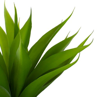  Northlight 22" Potted Green Artificial Agave Plant