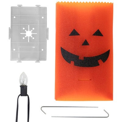  Northlight Lighted Jack-O-Lantern Halloween Outdoor Luminary Pathway Markers - 9.5" - Set Of 3
