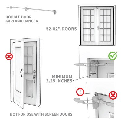  Northlight Adjustable Christmas Garland Hanger For Double Door Frames