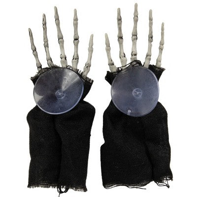  Northlight 10" Spooky Skeleton 3-D Halloween Window Decoration