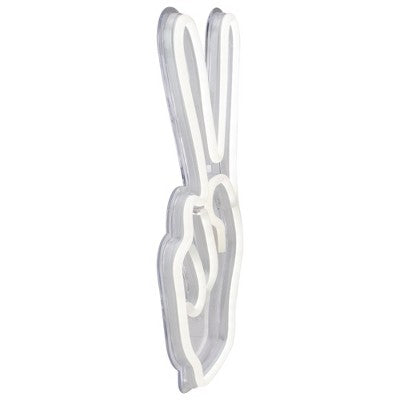  Northlight 15” Bright White Neon Style Peace Fingers LED Lighted Wall Sign