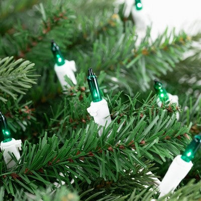  Northlight Mini Christmas Light Set - Teal - 17.25' White Wire - 50ct