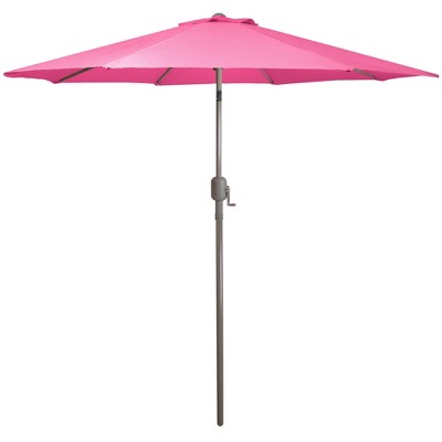  Northlight 9ft Outdoor Patio Market Umbrella With Hand Crank And Tilt, Pink