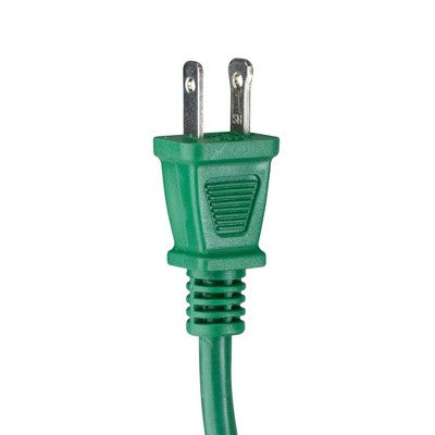  Northlight 40' Green 2-Prong Outdoor Extension Power Cord With End Connector