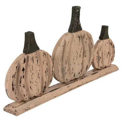  Northlight 16.5" Three Little Pumpkins Fall Harvest Decoration