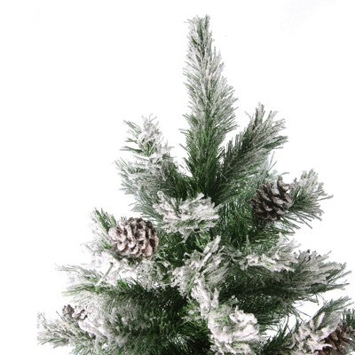  Northlight Medium Flocked Angel Pine Artificial Christmas Tree - 6' - Unlit