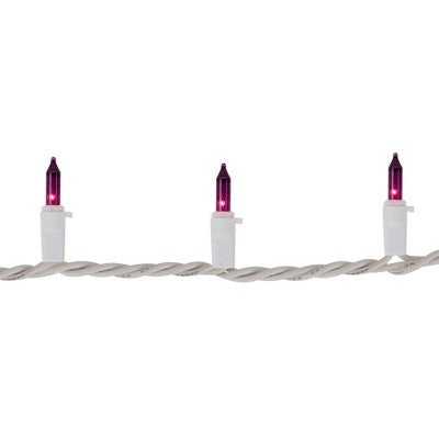  Northlight Mini Incandescent Christmas Lights - Purple - 7' White Wire - 35ct