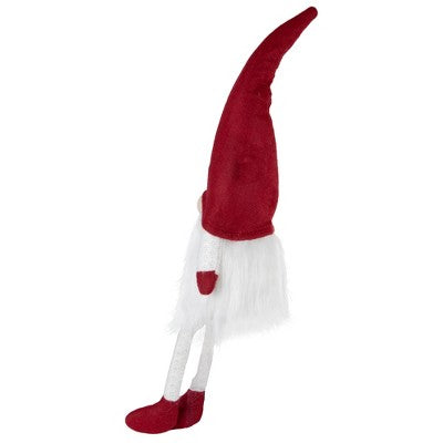  Northlight Lighted Sitting Gnome With Dangling Legs Christmas Decoration - 20"