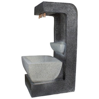  Northlight 26" LED Lighted Rainfall Outdoor Water Fountain With Planter