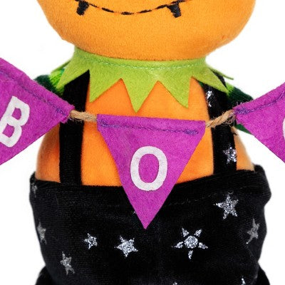  Northlight Jack O Lantern Halloween Decoration With Boo Banner- 14"