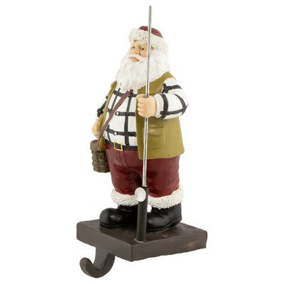  Northlight 8.5" Rustic Fisherman Santa Christmas Stocking Holder
