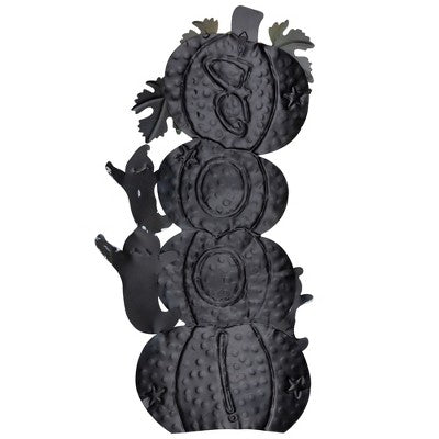  Northlight Stacked Pumpkins "Boo" Halloween Decoration - 33"