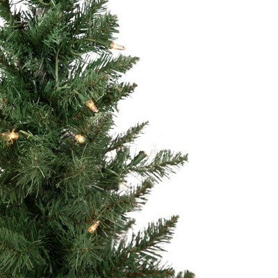  Northlight 2ct Prelit Artificial Christmas Tree Potted Porch Pine Topiary - Clear Lights