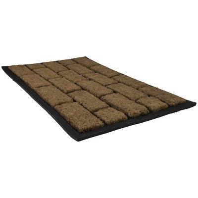  Northlight Brown And Black Brick Rectangular Doormat 18" X 29.5"