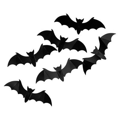  Northlight Tattered Gauze And Bats Halloween Decoration Kit - 9.75'