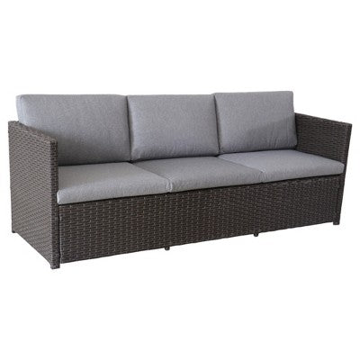  Northlight 4-Piece Savannah Resin Wicker Outdoor Patio Modular Sectional Set With Cushions