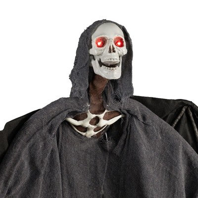  Northlight LED Lighted And Animated Winged Grim Reaper Halloween Decoration - 50"
